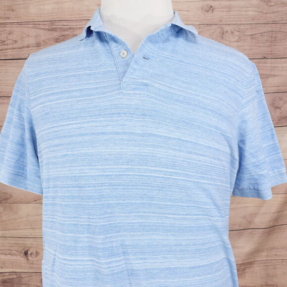 DANIEL CREMIEUX CLASSICS BLUE SHORT SLEEVE POLO SHIRT MENS SIZE M MEDIUM - Picture 1 of 6